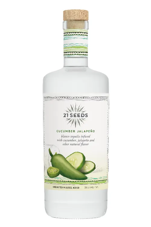 21 Seeds Cucumber Jalapeno Tequila - 750 ML | Tequila
