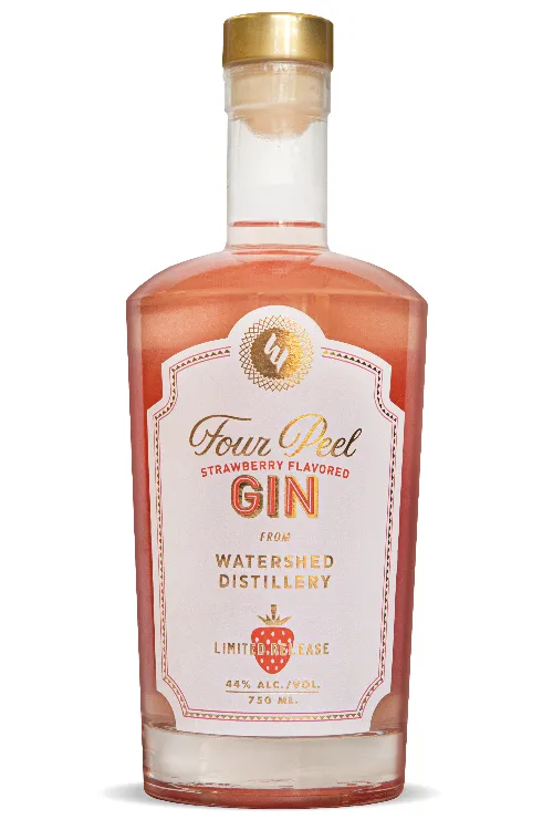 Four Peel Strawberry Gin From Watershed Distillery