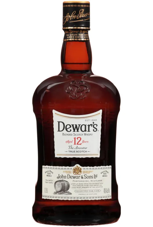 Dewar's 12 Year Old Blended Scotch Whisky - 750 ML | Whiskey