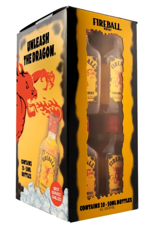 Fireball 20 Pack Window Box