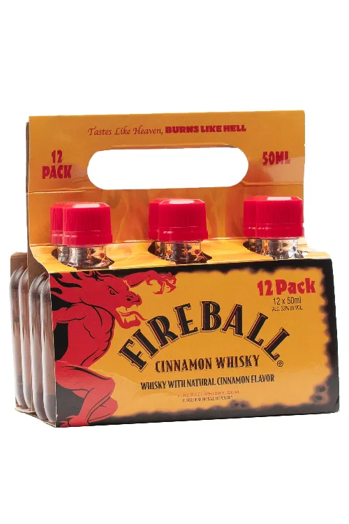 Fireball Cinnamon Whisky 12 Pack Carrier