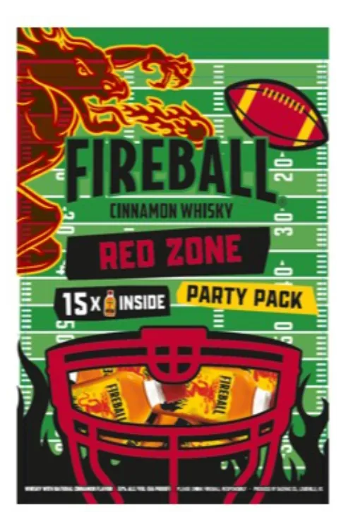 FIREBALL SEASONAL BAG - FOOTBALL - 15PK - 50 ML | Cordial