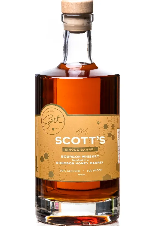 A.m. Scott's Single Barrel Honey Bourbon