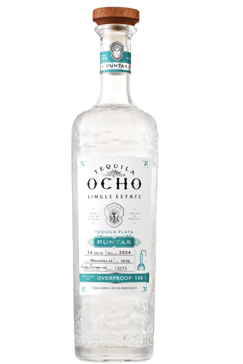 TEQUILA OCHO OVERPROOF PLATA PUNTAS