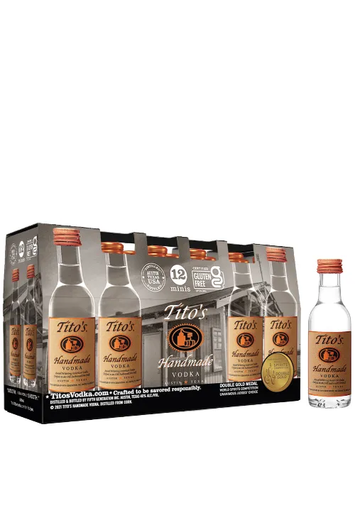 Tito's Handmade Vodka 50ml 12 Pack